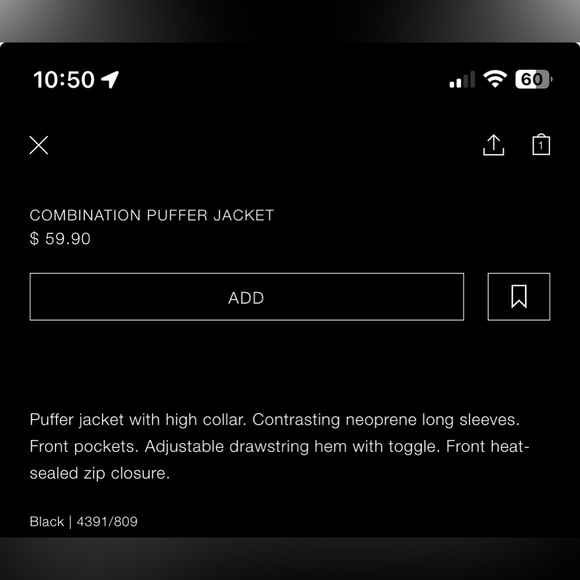 Zara puffer jacket - Picture 3 of 3